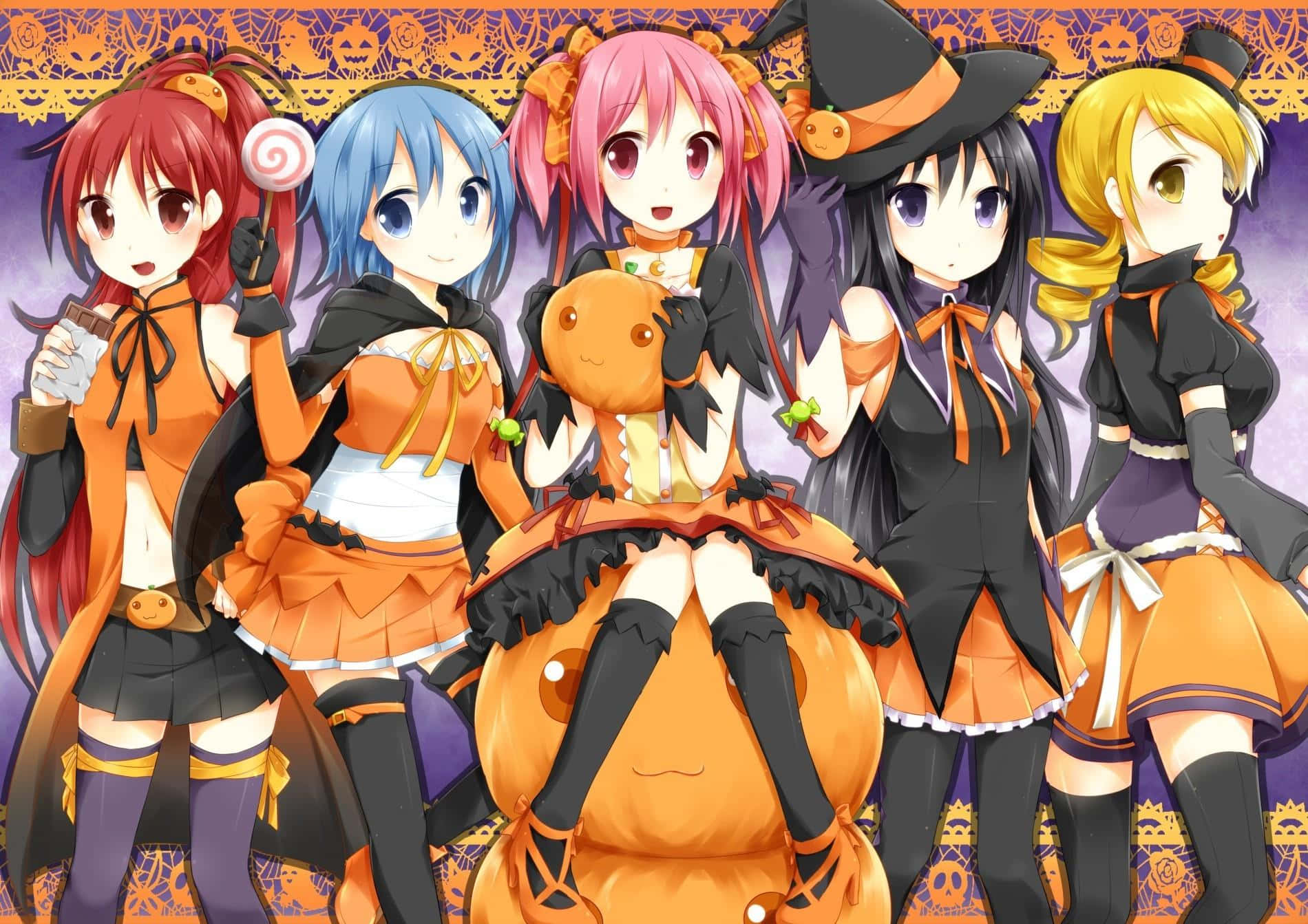 Halloween Anime Girl Wallpaper
