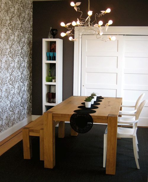 Wallpaper for dining room Think Inspired Home