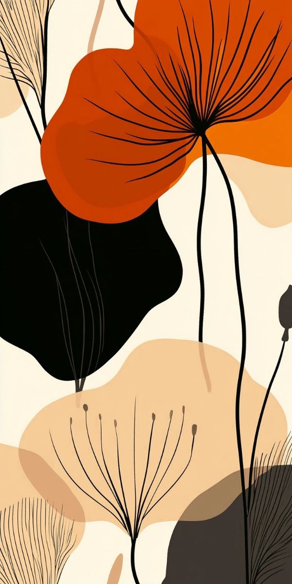 Minimalist Flower Phone Wallpaper