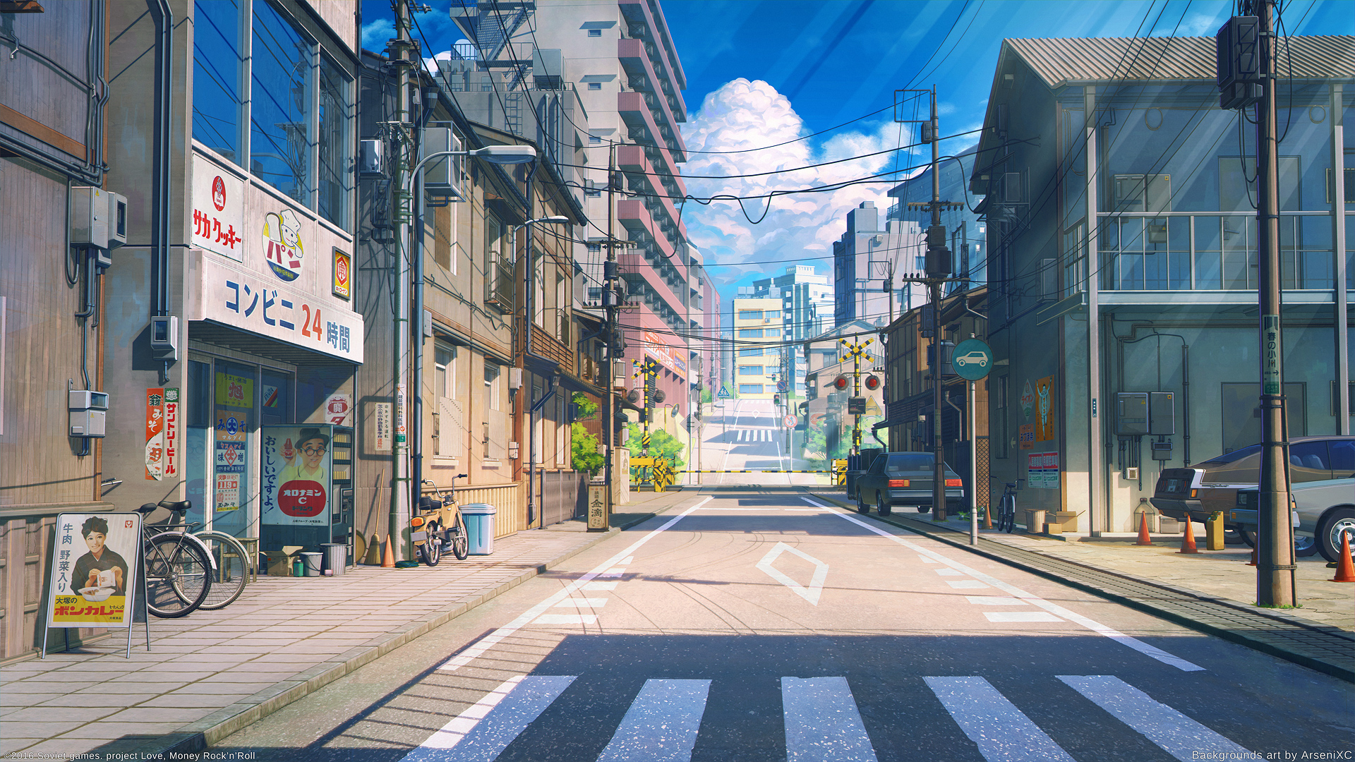 prompthunt anime tokyo quite street scenery only wallpaper aesthetic