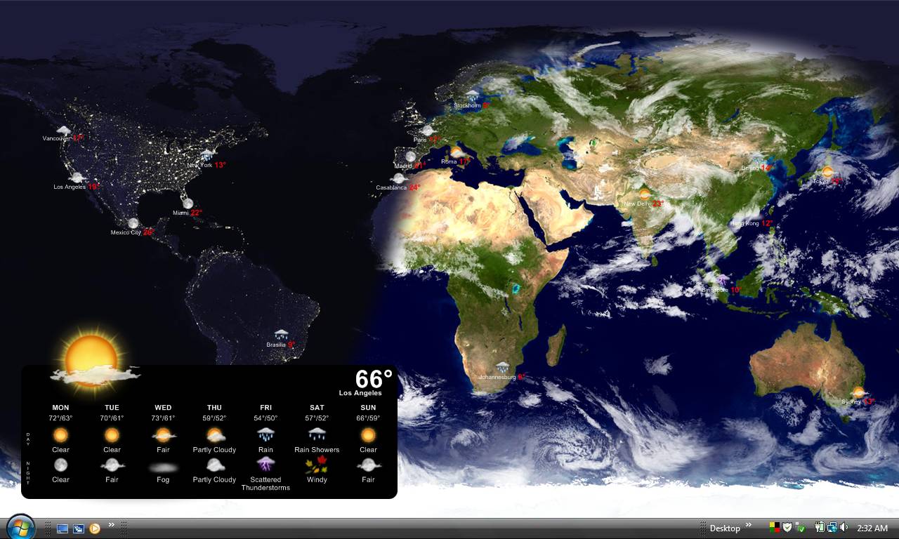 Desktop Radar Weather Wallpaper
