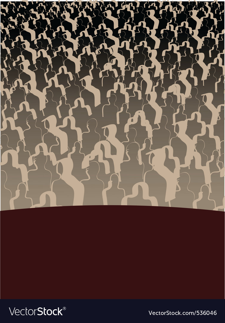Audience Background Royalty Vector Image Vectorstock