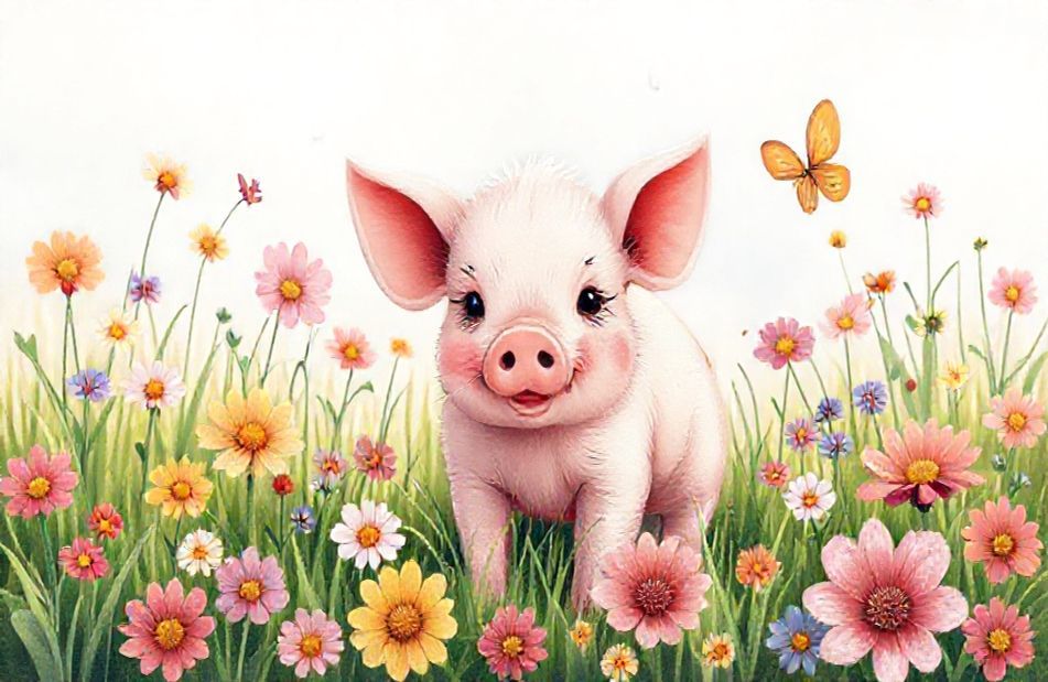 Cute Pig Wallpaper