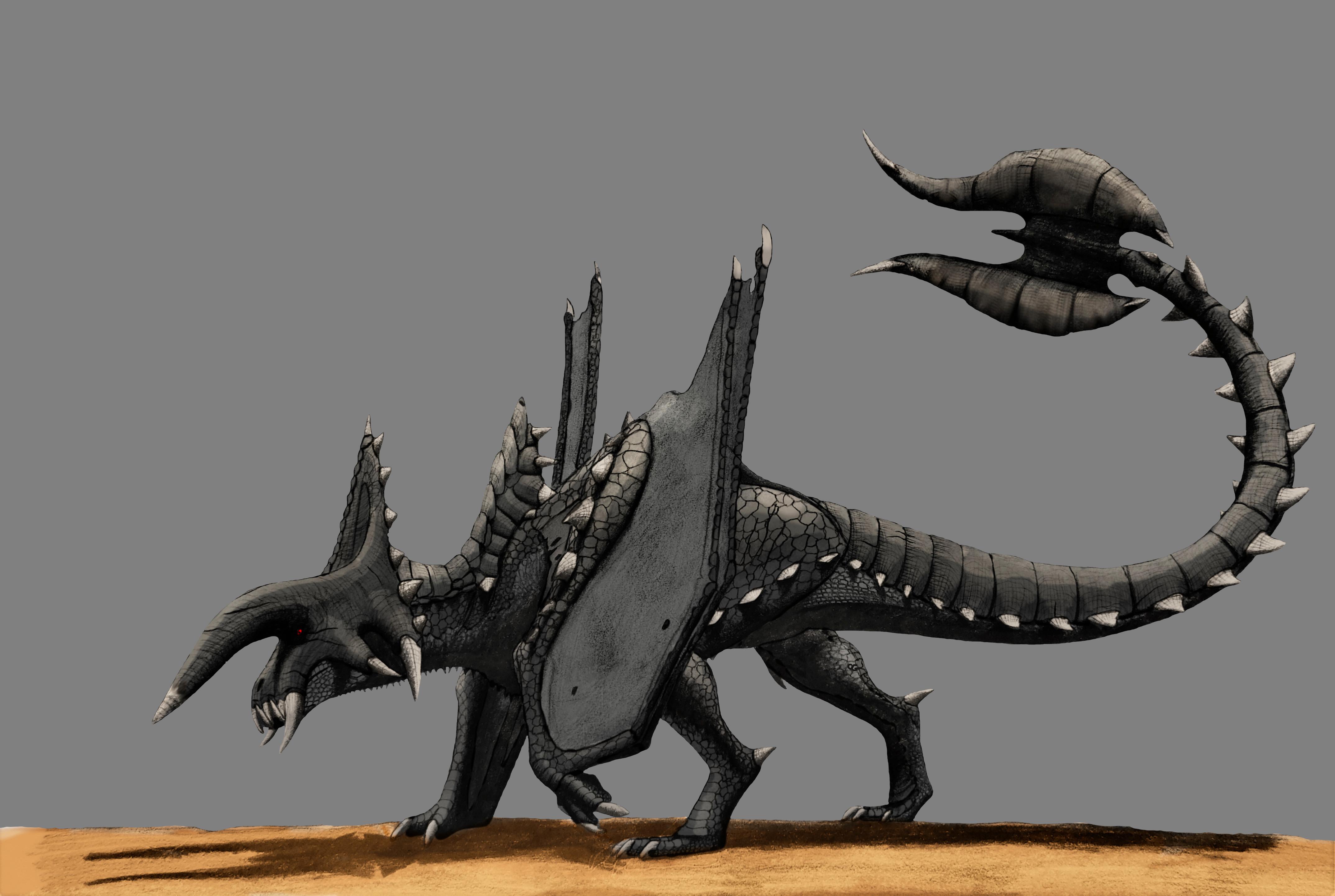 Monster Hunter Black Diablos By Acrosaurotaurus