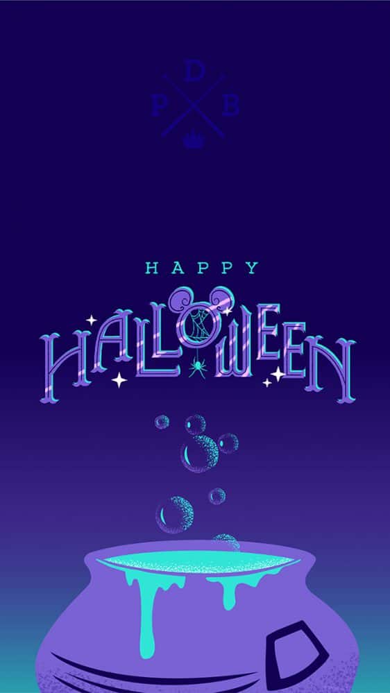 Halloween Cauldron Wallpaper iPhone Android Watch Disney