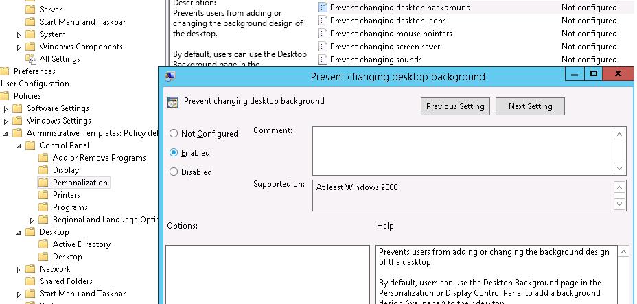 Setting Desktop Wallpaper Background Using Group Policy Windows Os