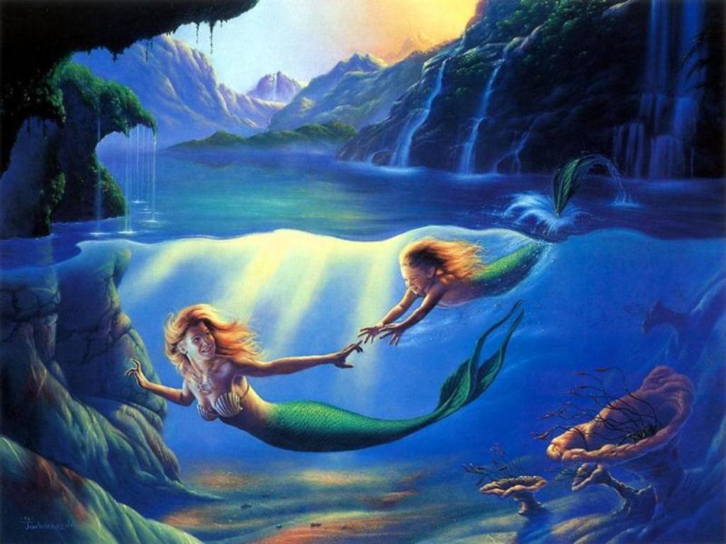 Mermaids Wallpaper Background