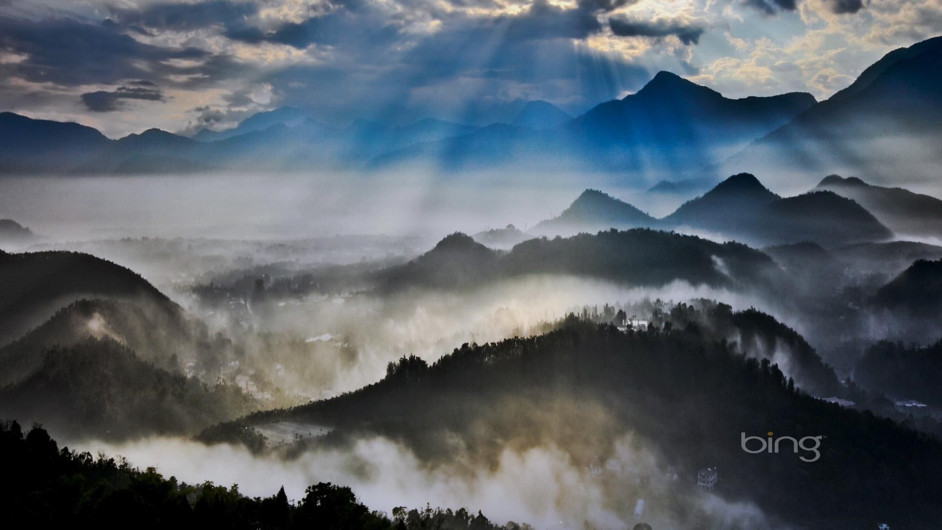 Bing Themes Mountains Transmissive Sunlight Widescreen HD Wallpaper