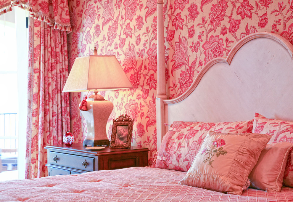 Pink Wallpaper For Girls Room 1 color 1 room