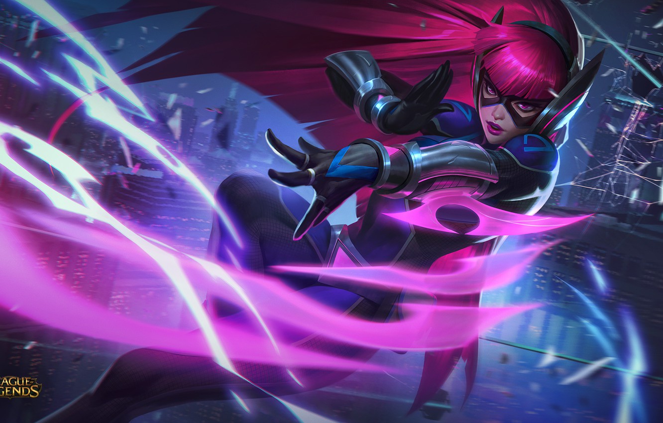 Wallpaper Girl The Game Mask League Of Legends