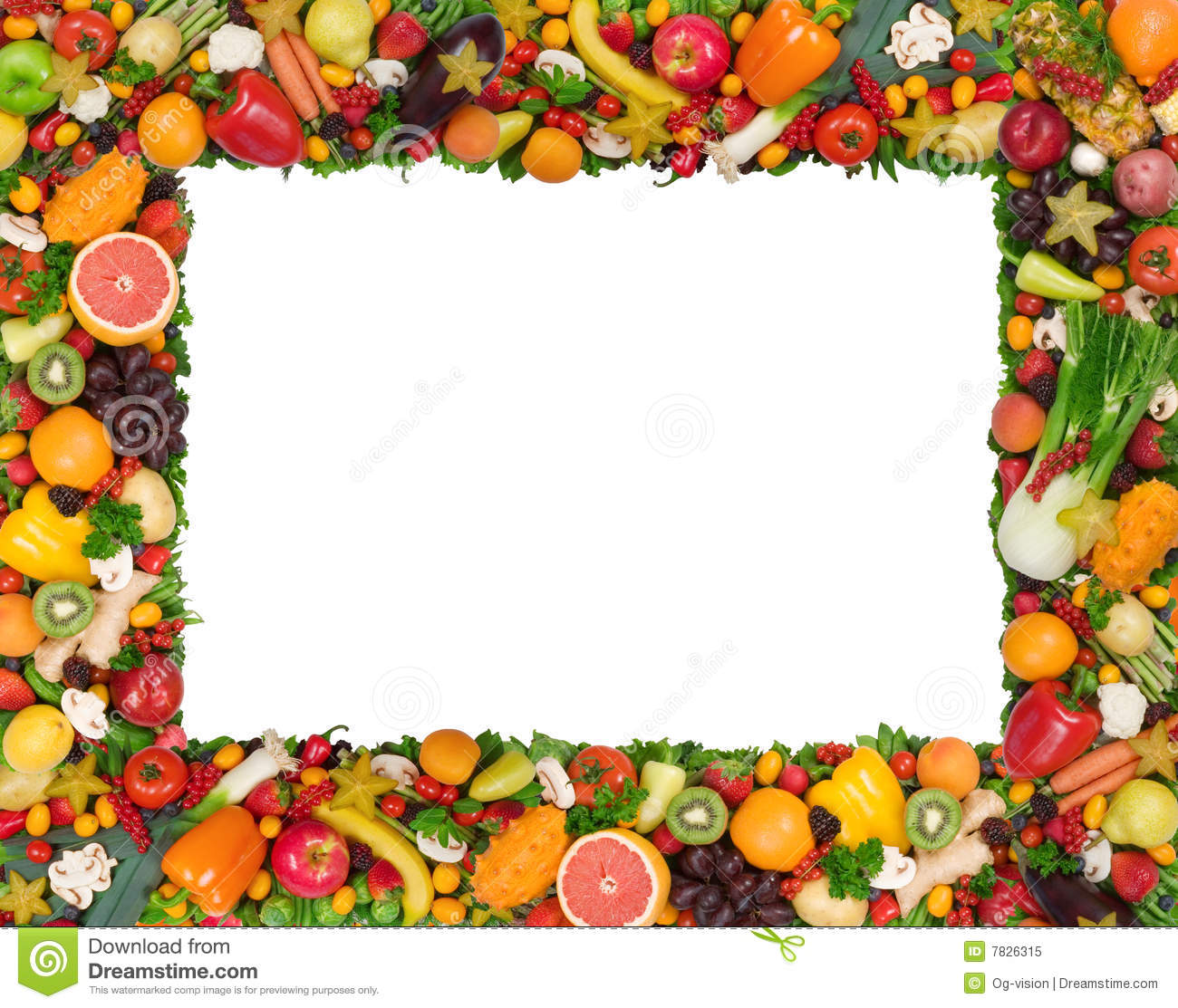 Fruit And Vegetable Borders Stock Image HD Walls Find Wallpaper