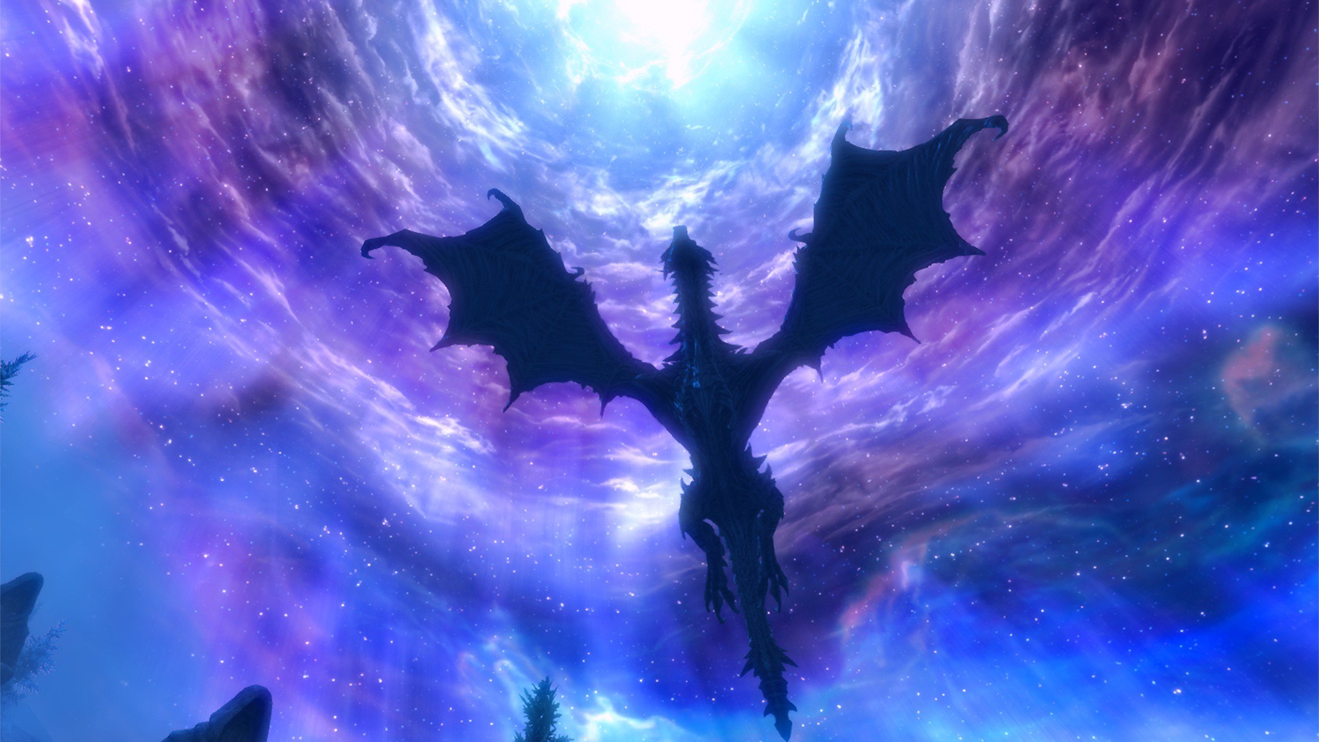 Purple Dragons Wallpaper Skyscapes