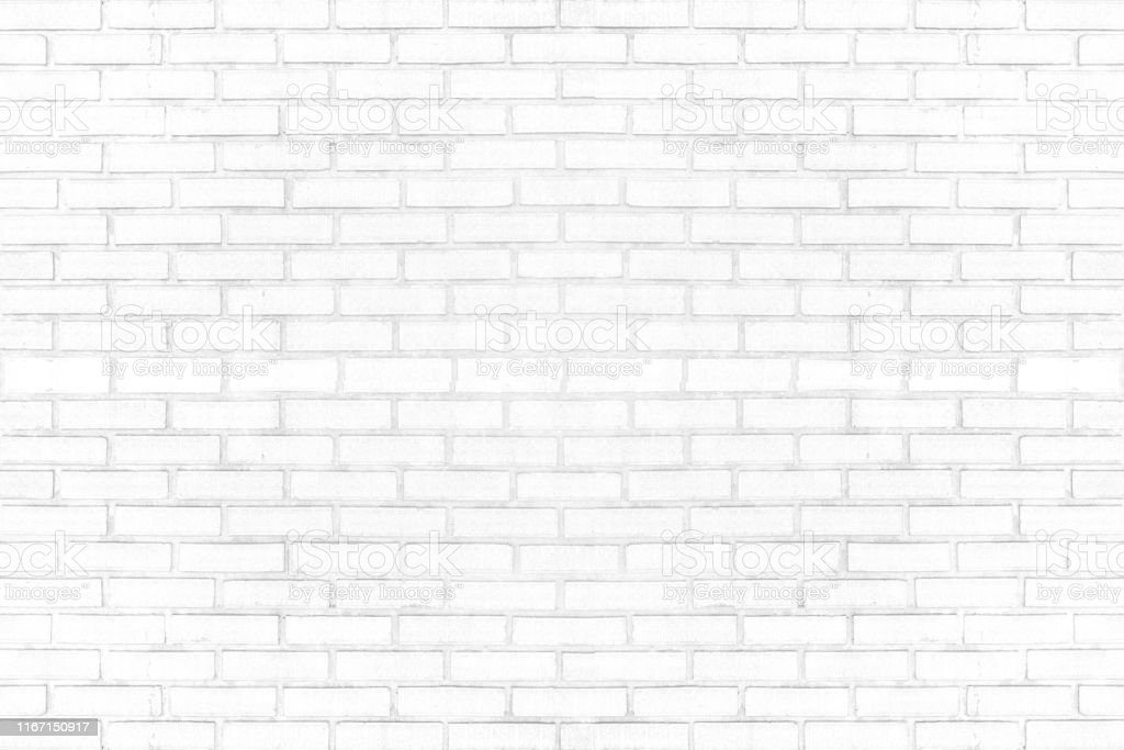 White Brick Wall Texture For Background Or Wallpaper Abstract