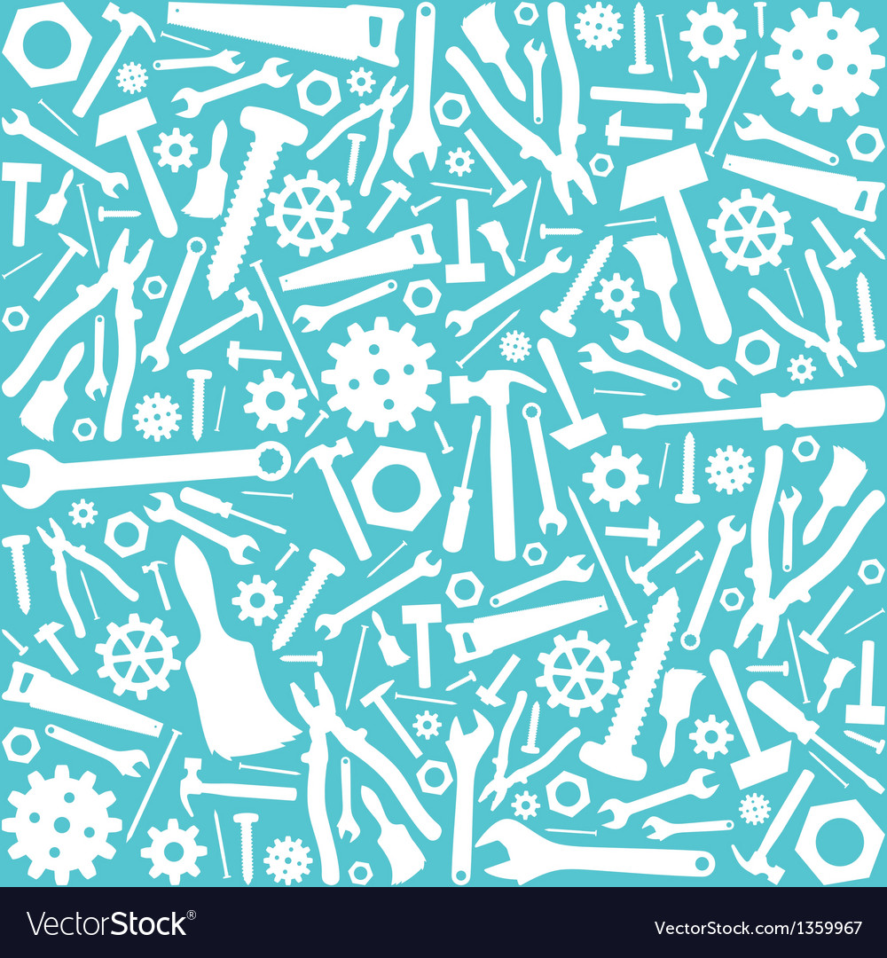 Tools Seamless Background Royalty Vector Image