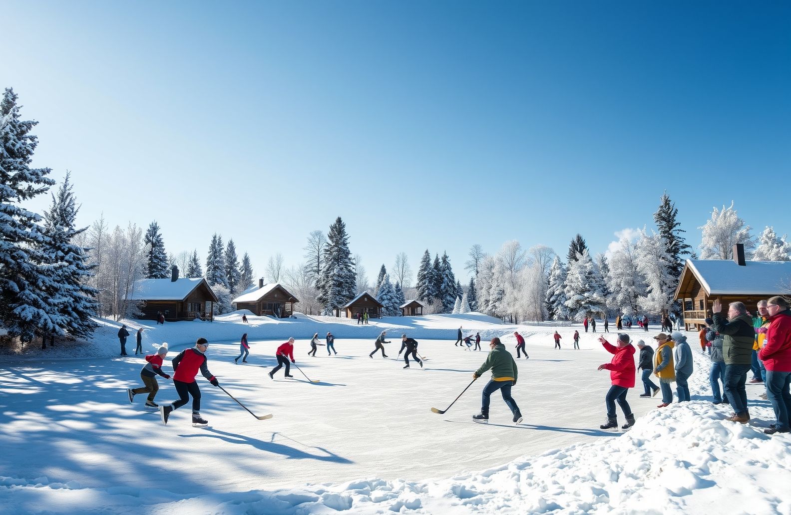 Pond Hockey Wallpaper