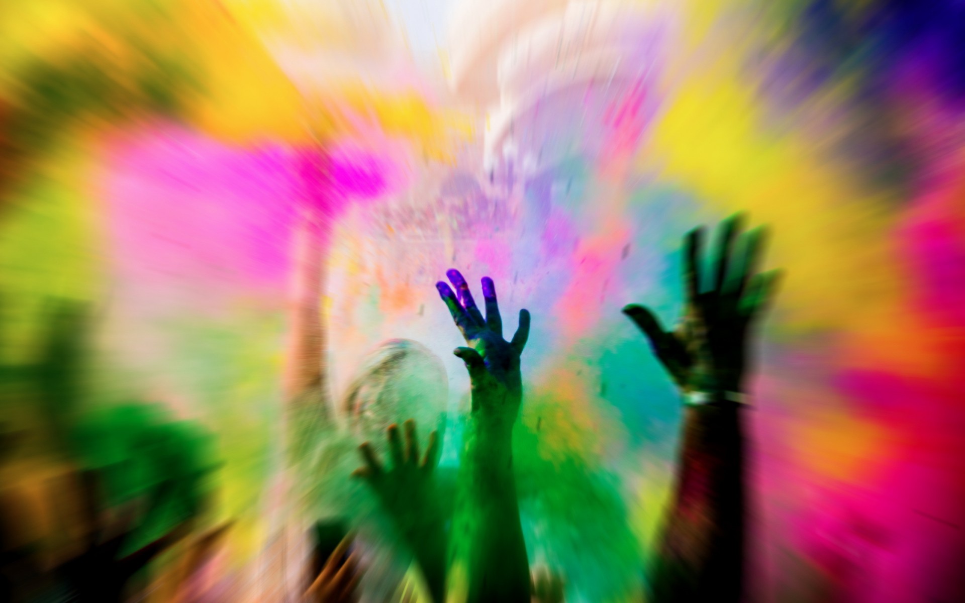 Color Photography Hands People Abstract Powder Wallpaper Background