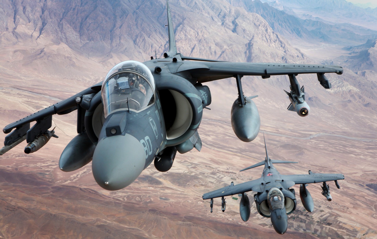 Airplane Desert Military Harrier Aircraft Av 8b