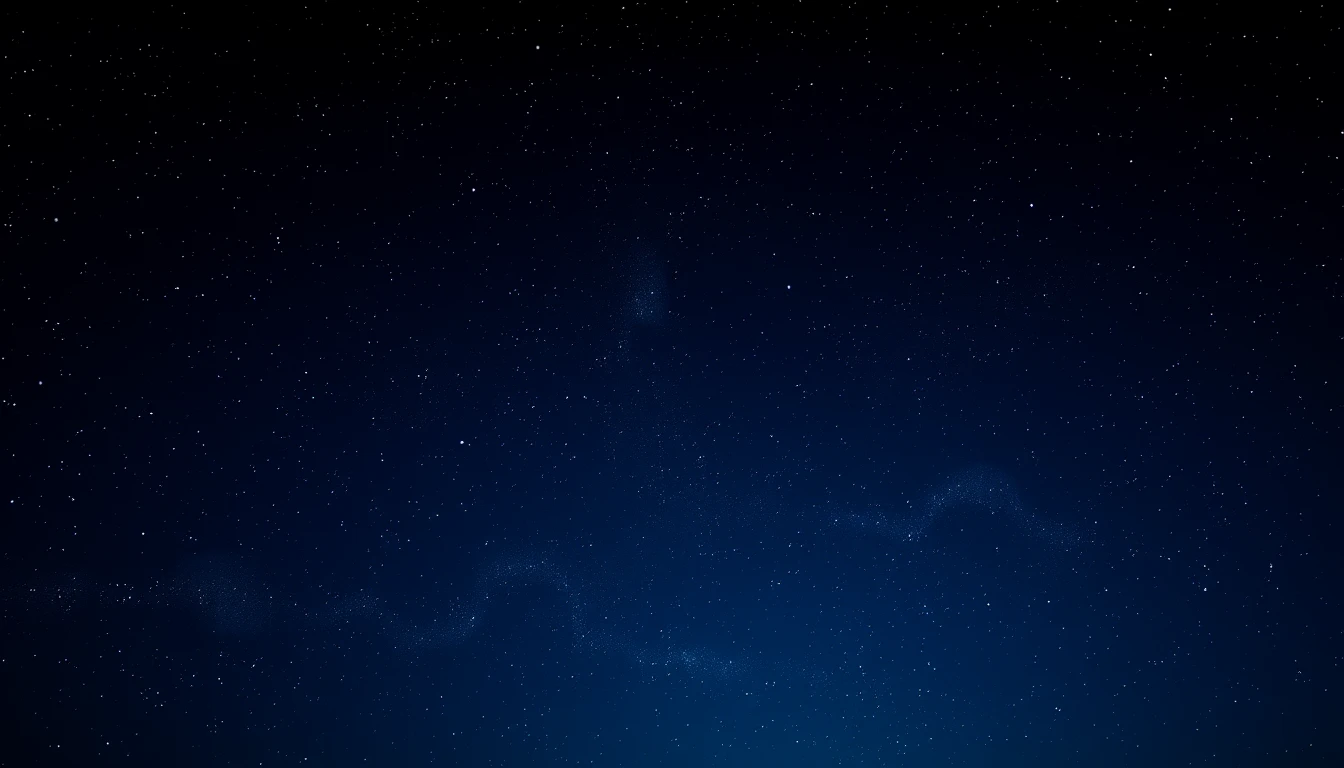 Dark Sky With Stars Wallpaper