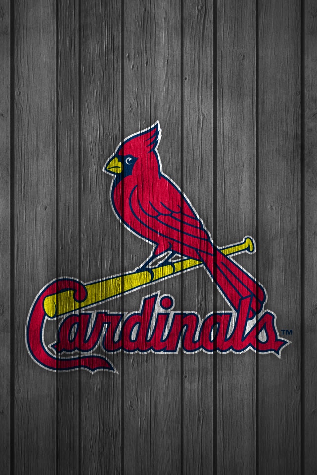 iPhone Wallpaper St Louis Cardinals Wood Baseball