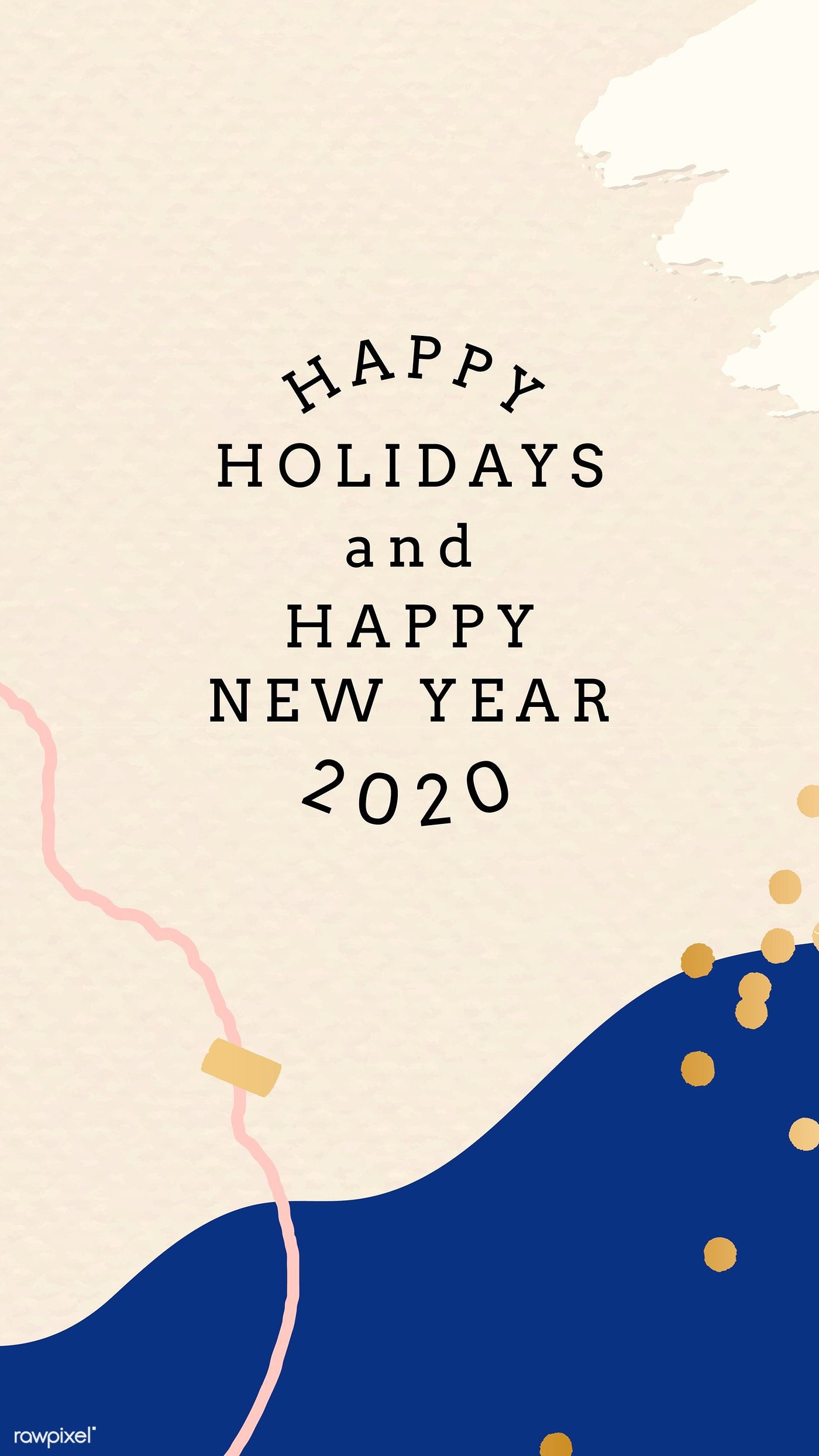 Download premium vector of Happy New Year 2020 Memphis design
