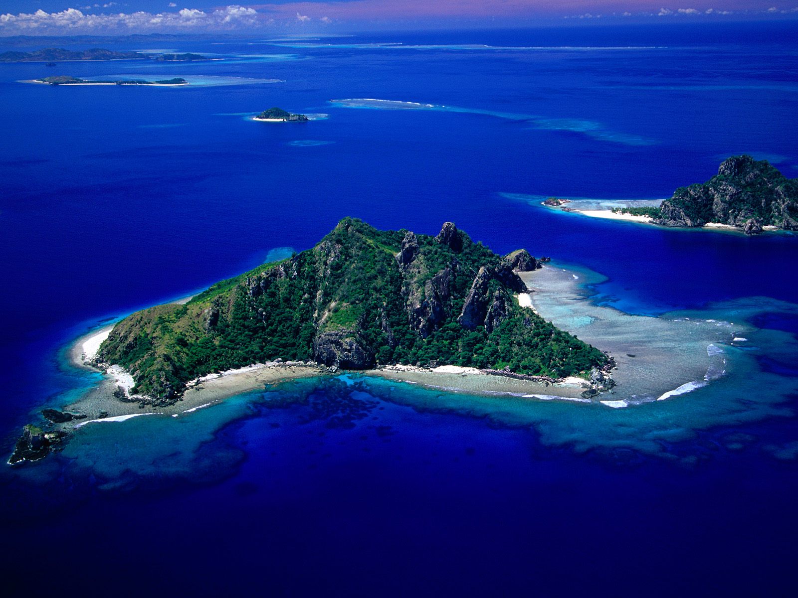  of Monu Island Fiji photo Aerial View of Monu Island Fiji wallpaper