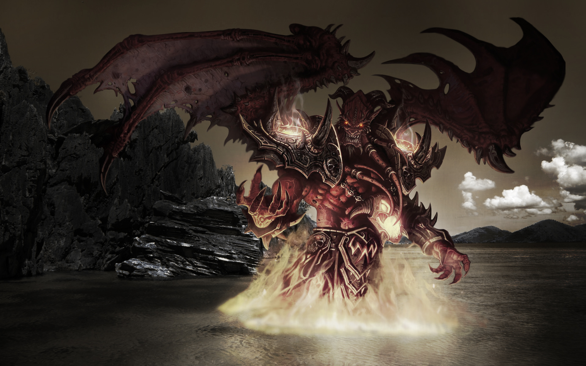 Legion World Of Warcraft Burning Demon Kil Jaeden HD Wallpaper Games