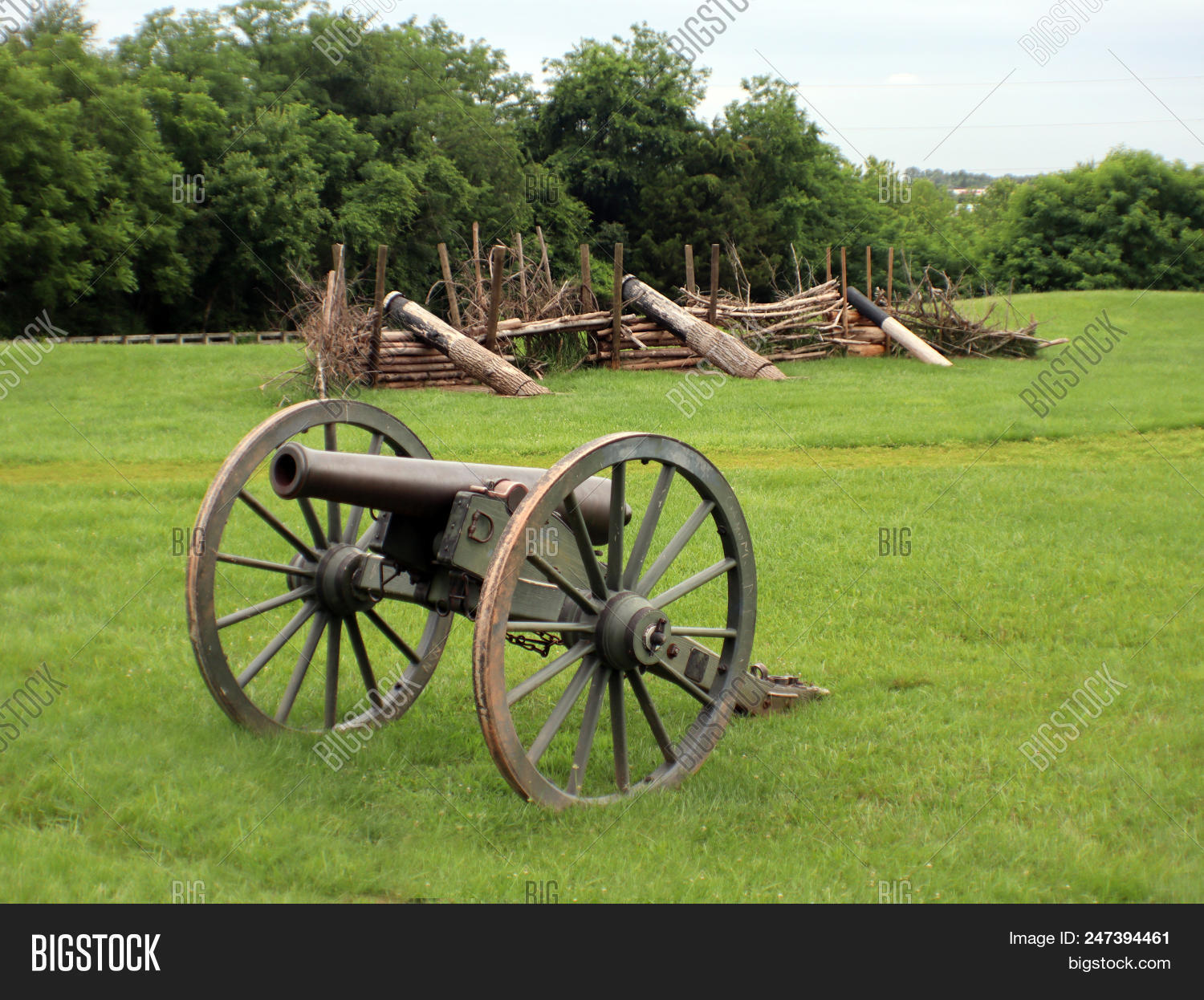 Civil War Cannon Log Image Photo Trial Bigstock