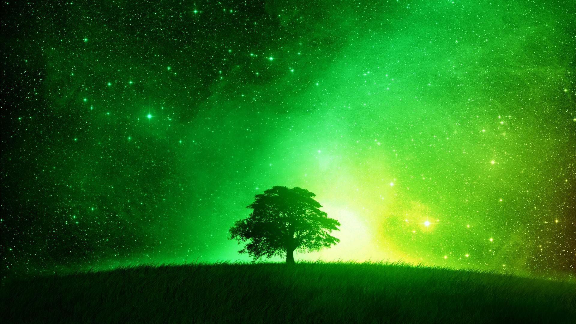 Color Therapy Healing Properties Of Green HD Galaxy Wallpaper