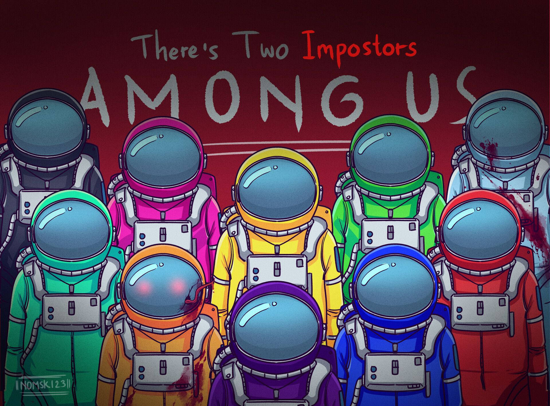 Among Us Space Wallpaper