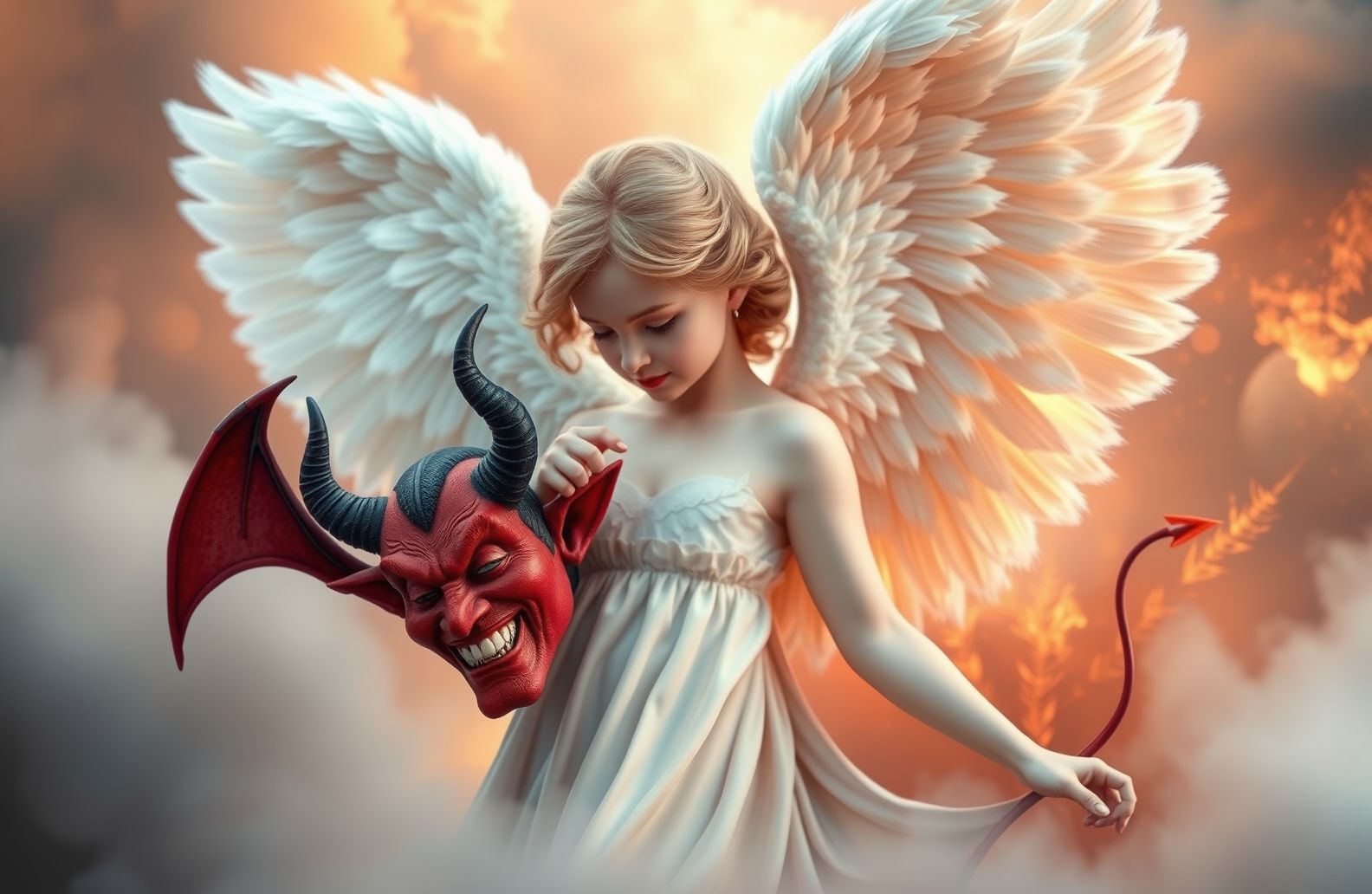 Angel And Devil Wallpaper