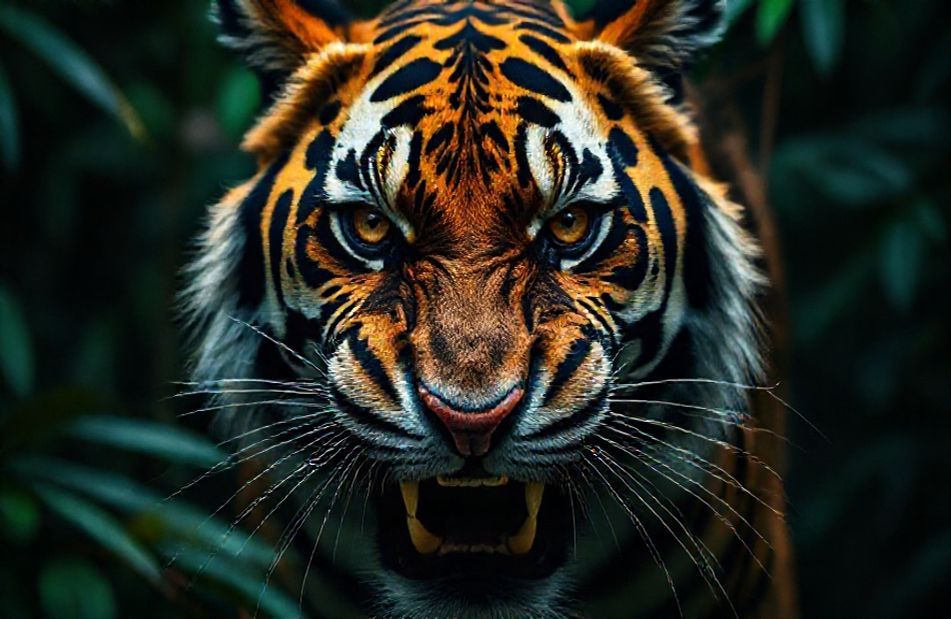 Angry Tiger Eyes Wallpaper