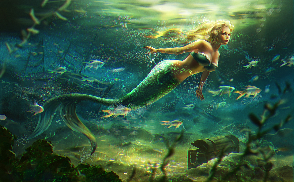 Mermaid By Anotherwanderer