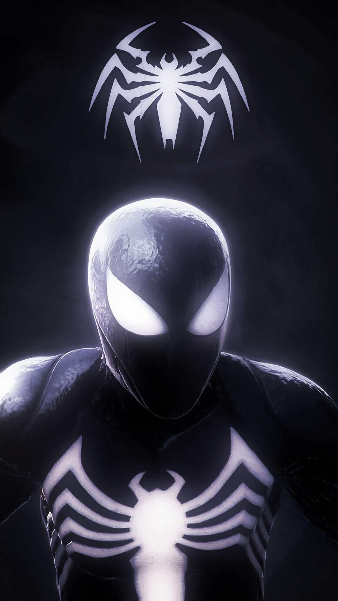 Black Suit Spider Man Wallpaper By Aitorart741