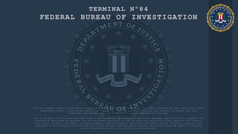 Fbi Terminal Wallpaper Logon For Fixed By