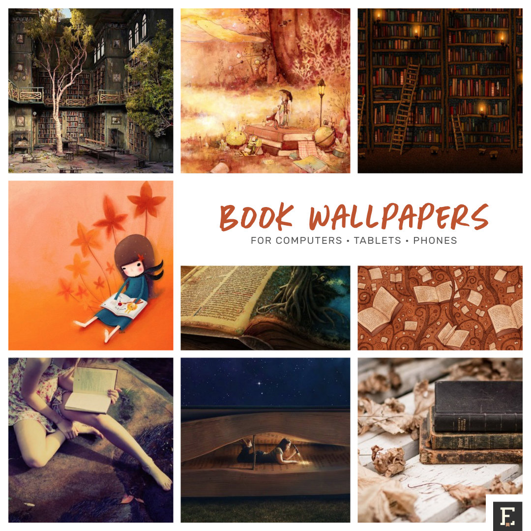 25 beautiful book wallpapers for your tablet computer and smartphone