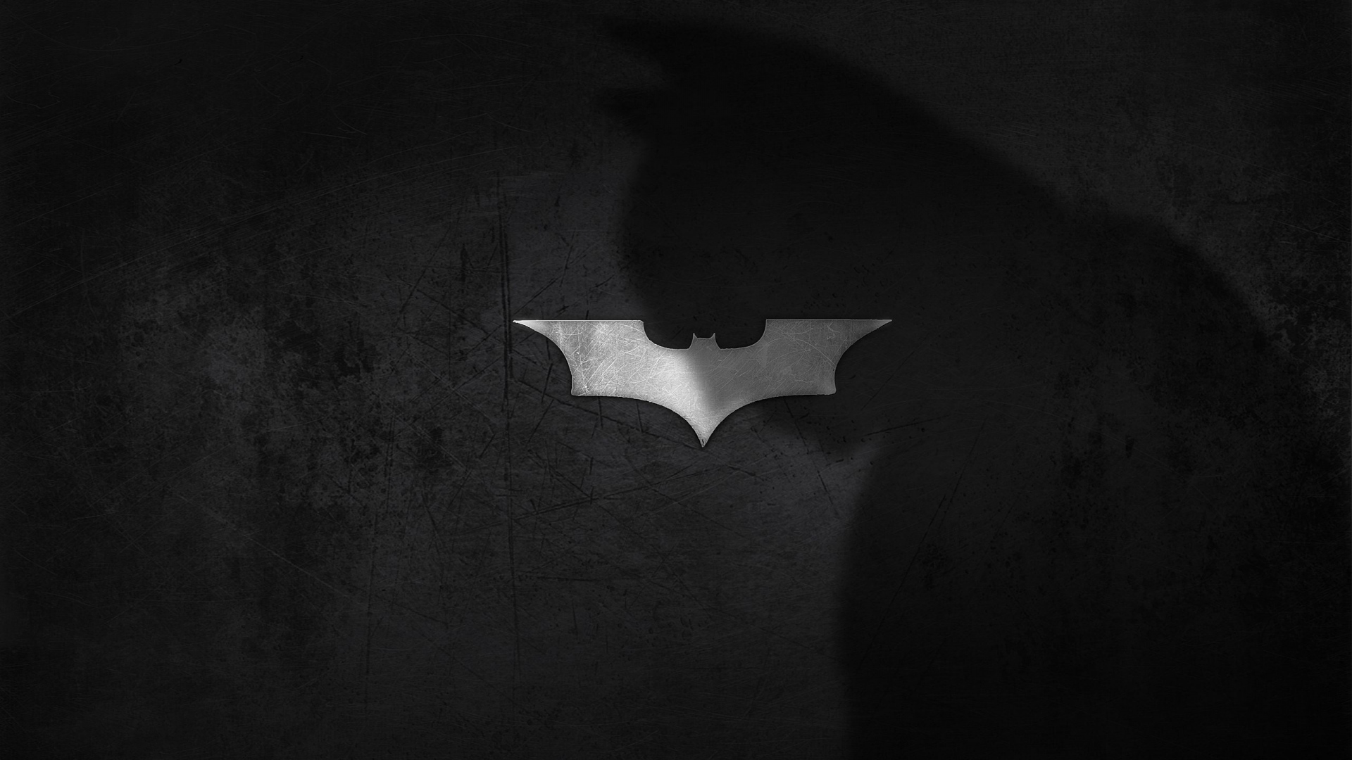 Batman Logo And Shadow Wallpaper Wide HD