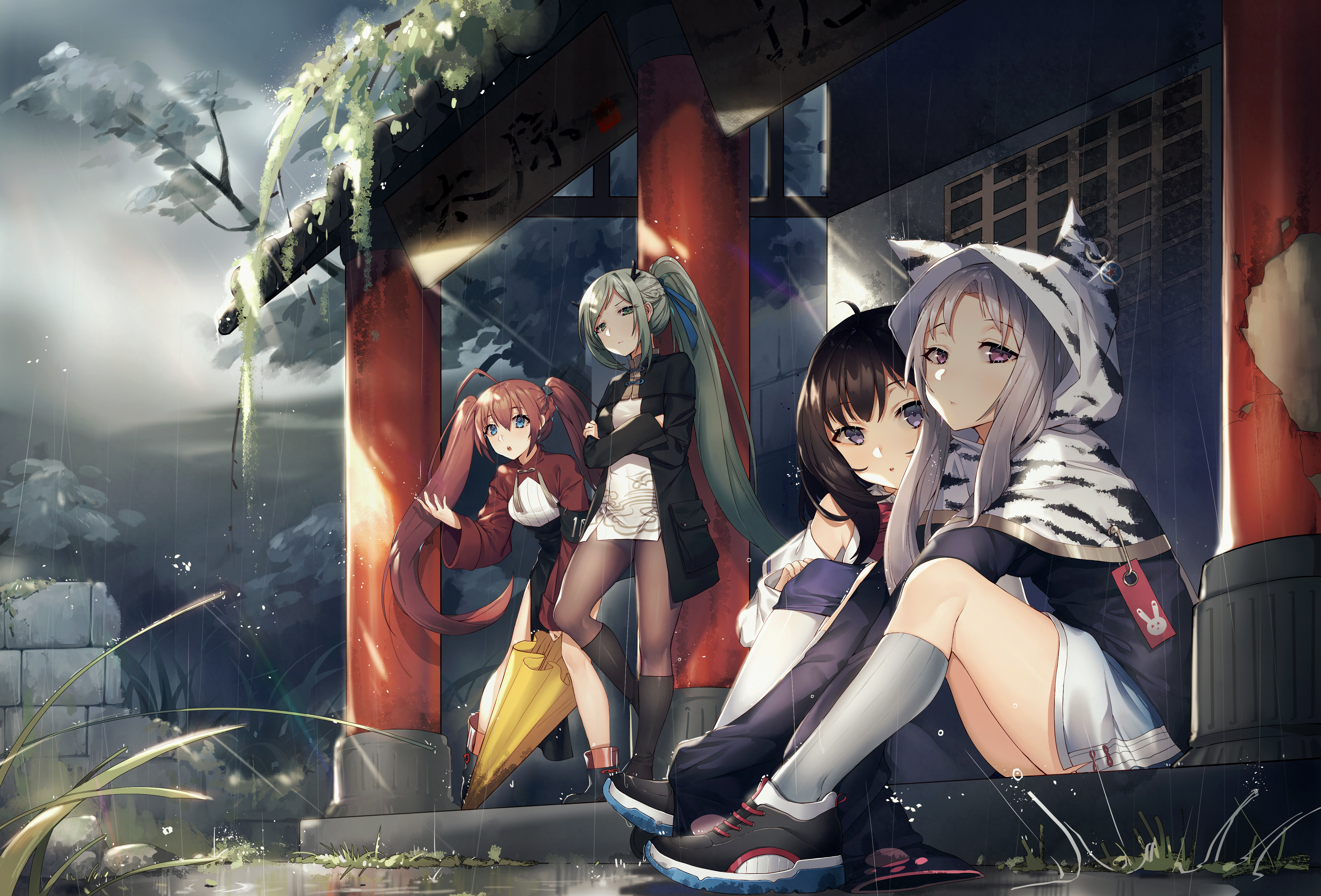 Bored Anime Girls 4k Wallpaper HD Image