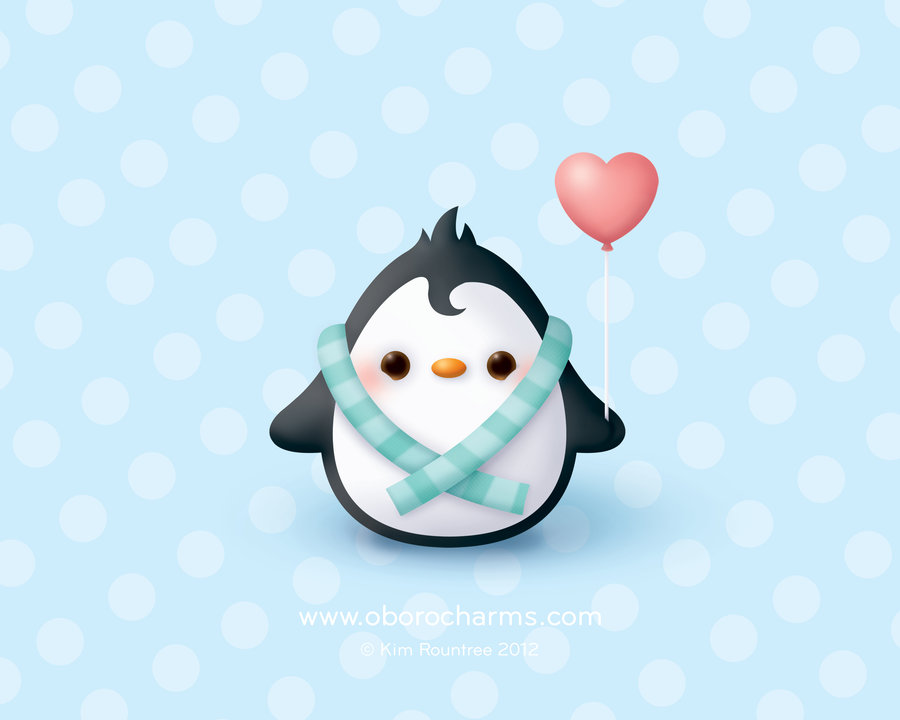 Baby Penguin Wallpaper by Oborochann 900x720