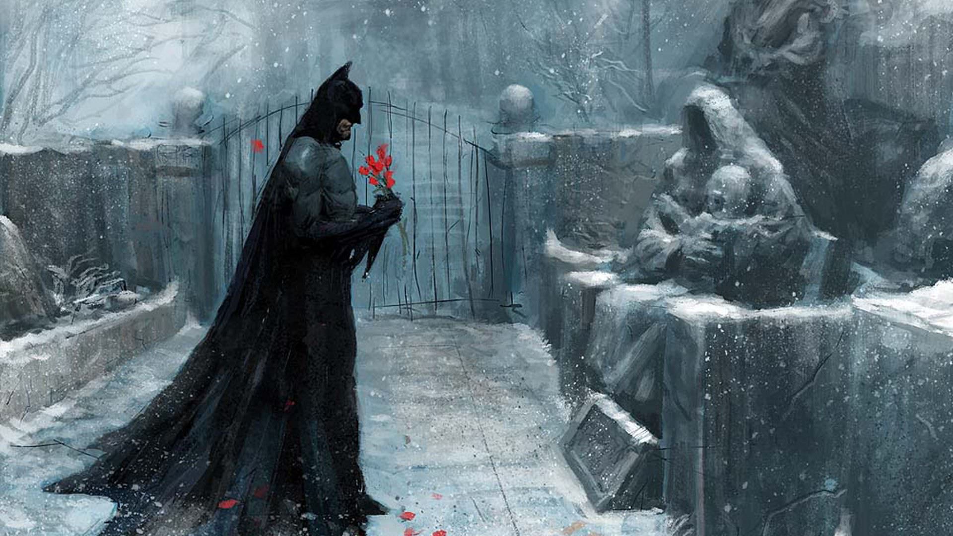 Batman HD Wallpaper At His Parents Grave