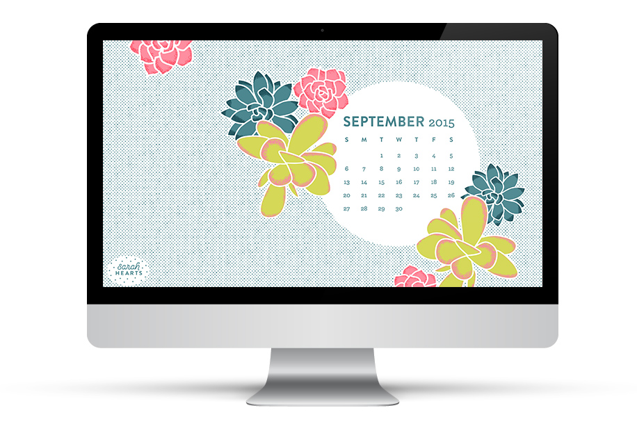With This September Calendar Wallpaper By Sarah Hearts