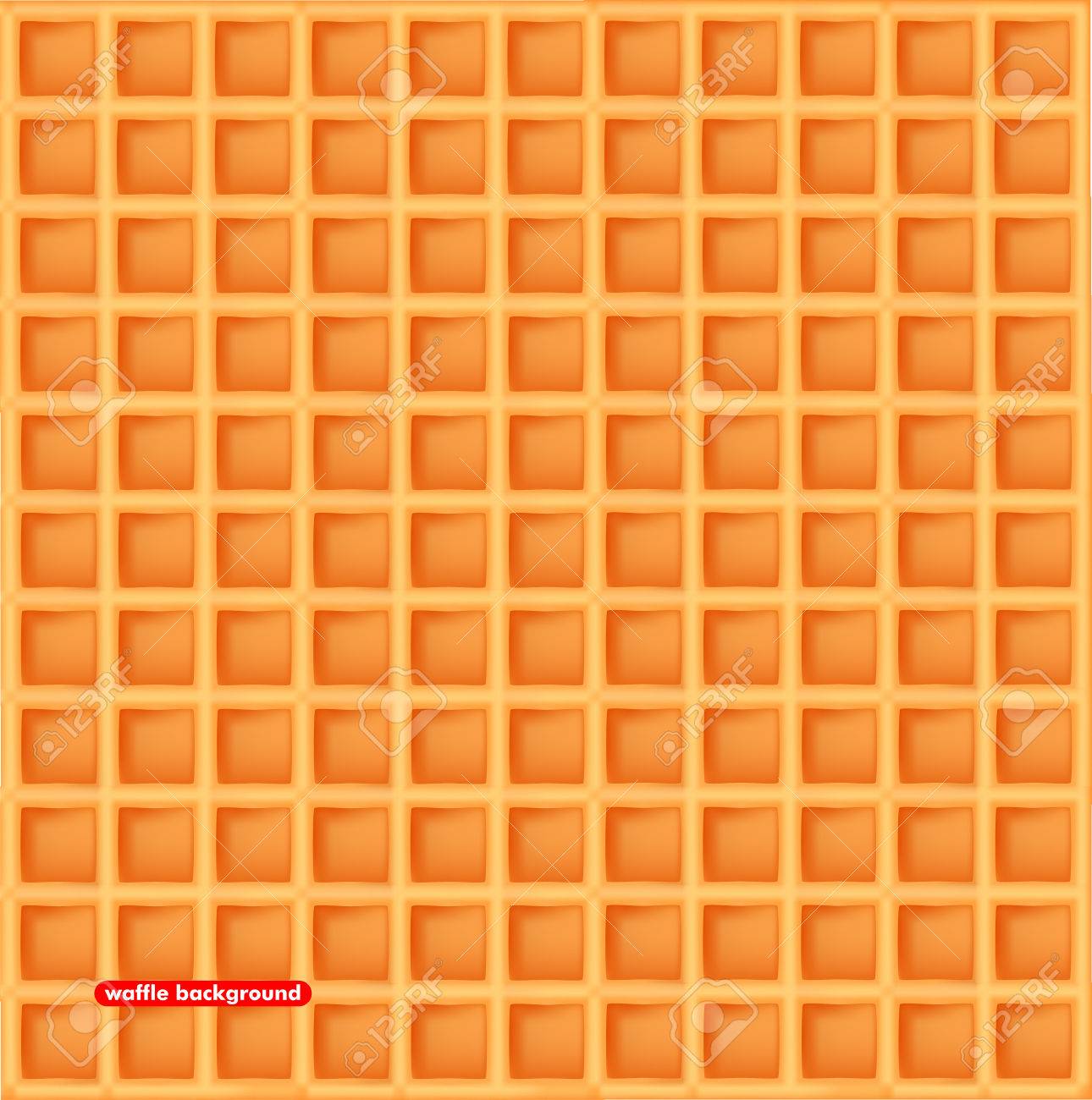 Vector Illustration Sweet Waffle Background The Texture Wafer