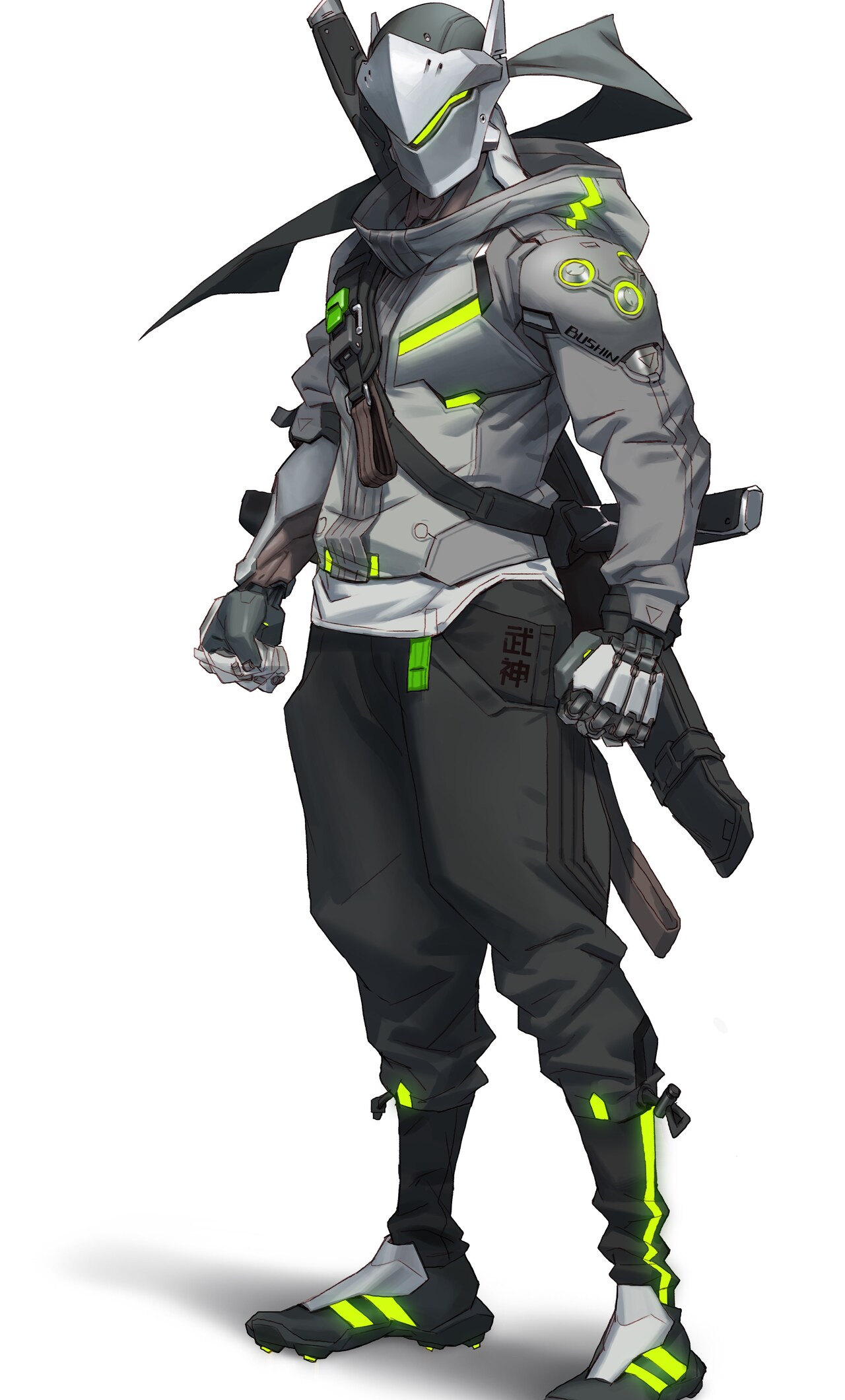 Genji Overwatch iPhone HD 4k Wallpaper Image