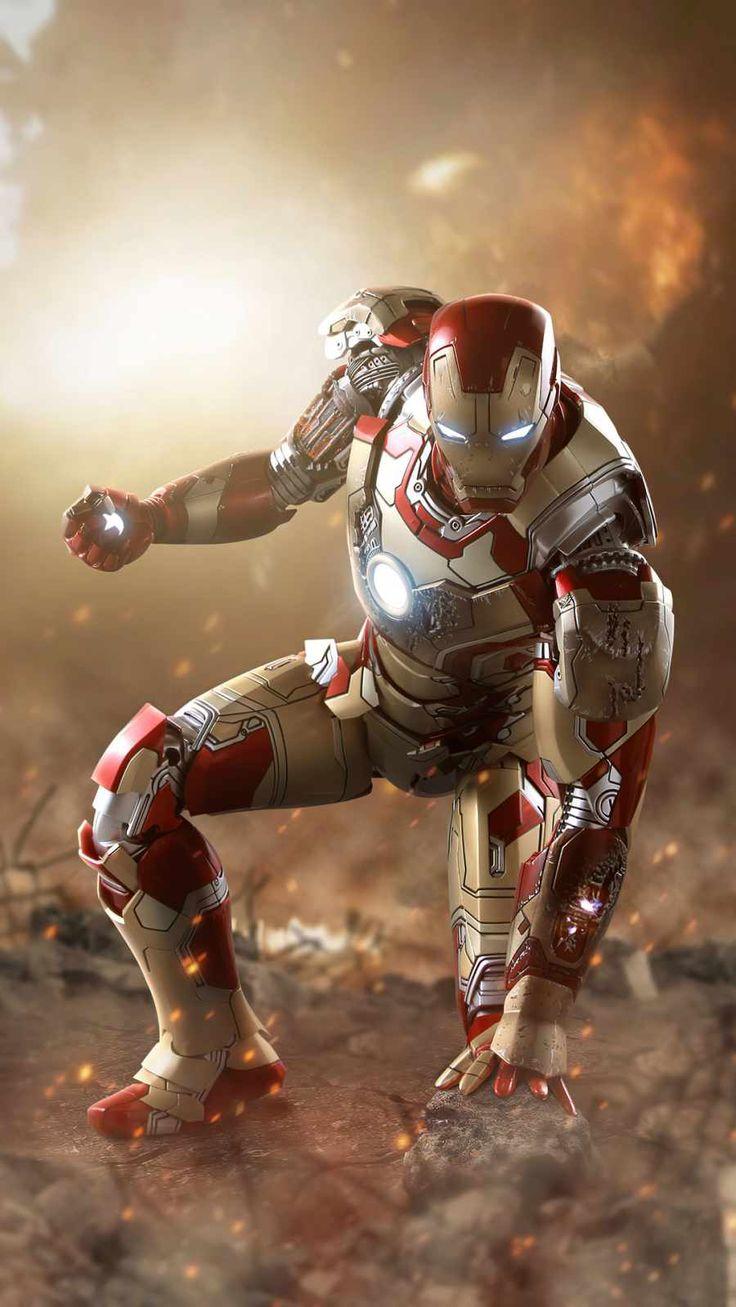 Iron Man Mark Action iPhone Wallpaper