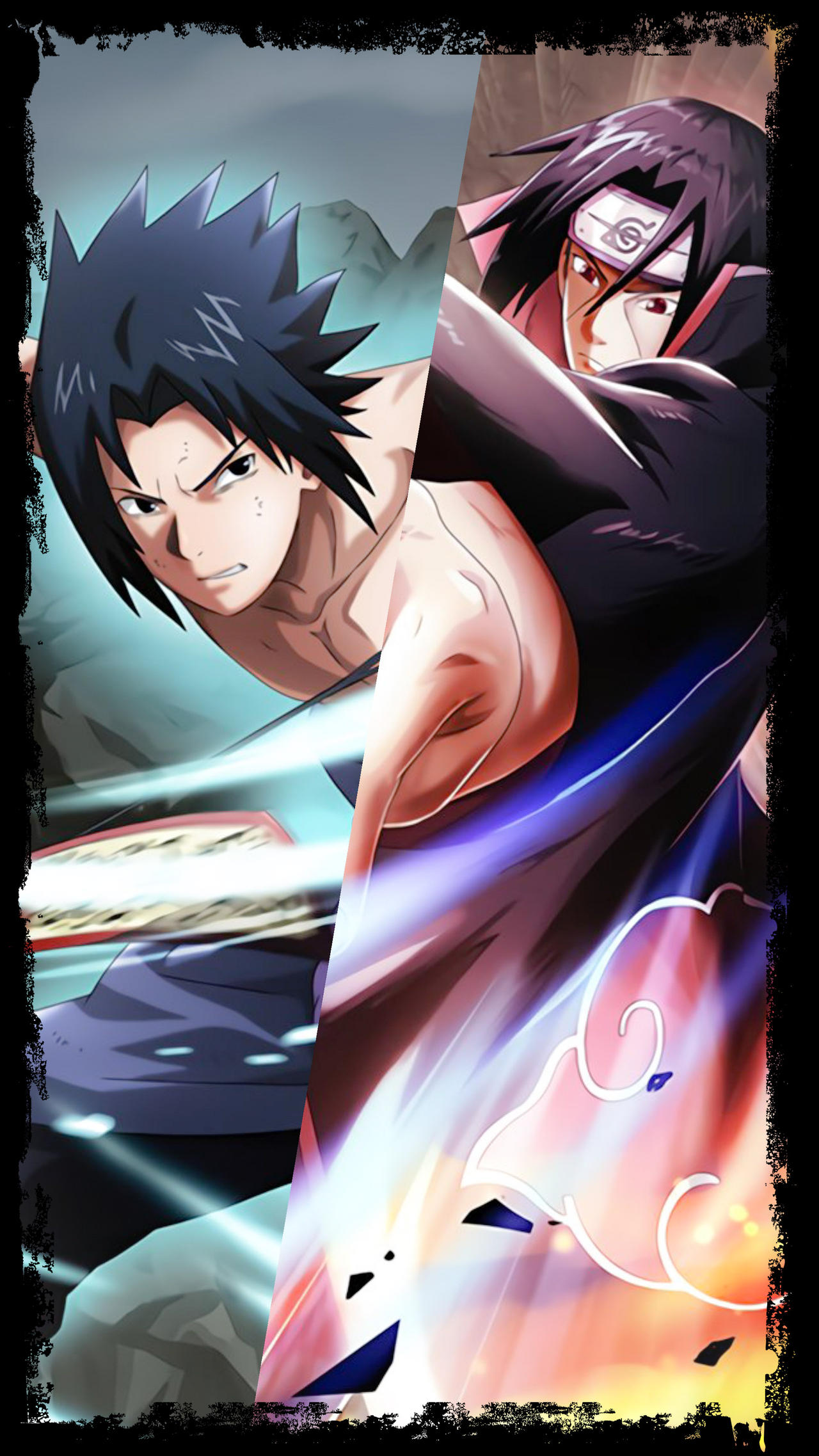 Sasuke And Itachi Nxb Phone Wallpaper By Gkufhii