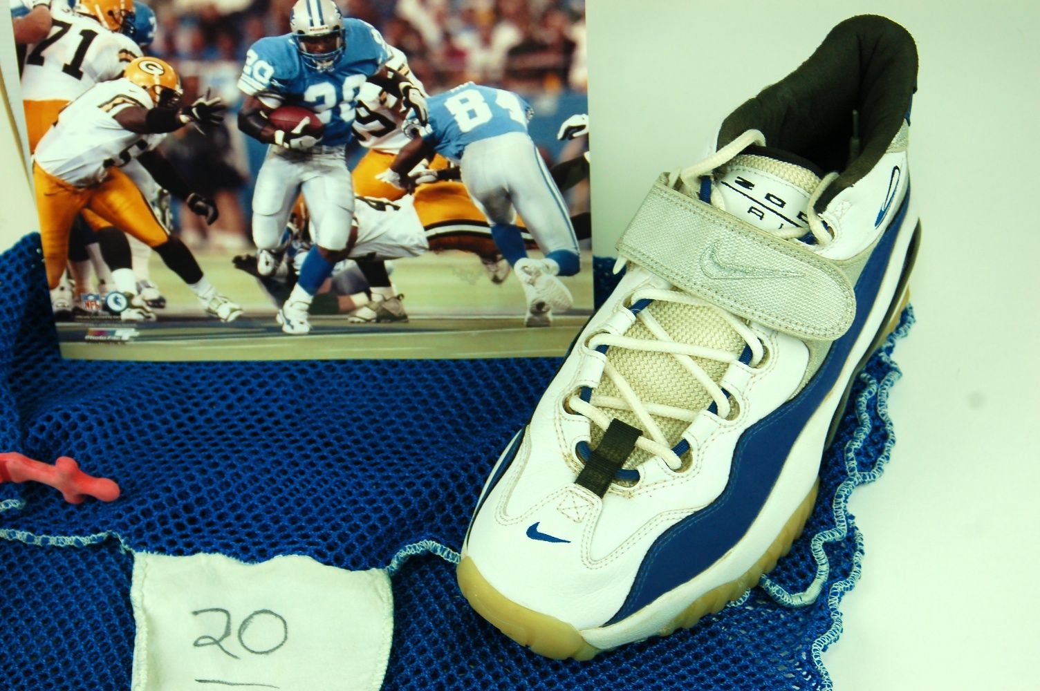 Barry Sanders Shoes Game Used