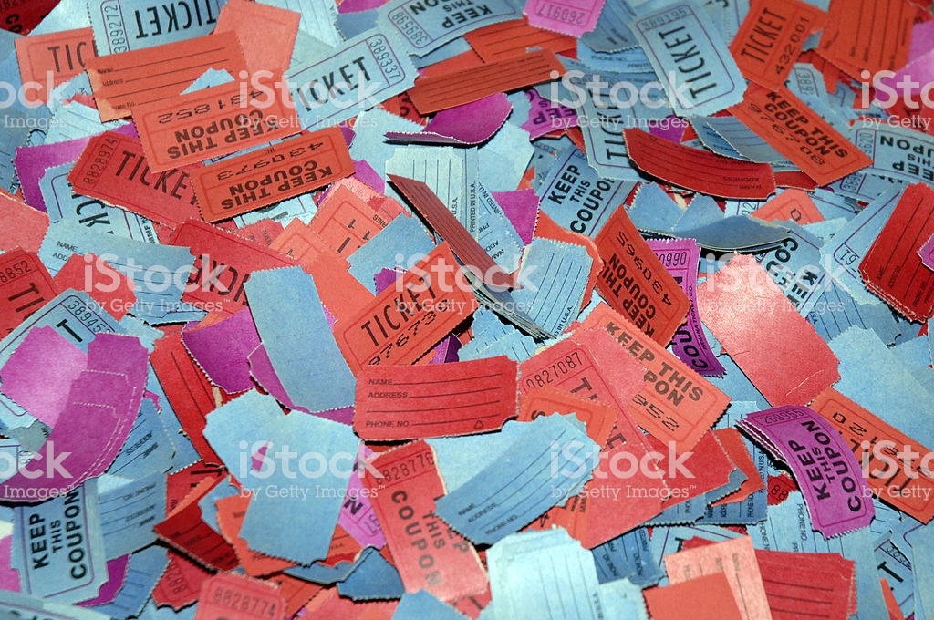 Background Of Multicolored Raffle Tickets Stock Photo   Download