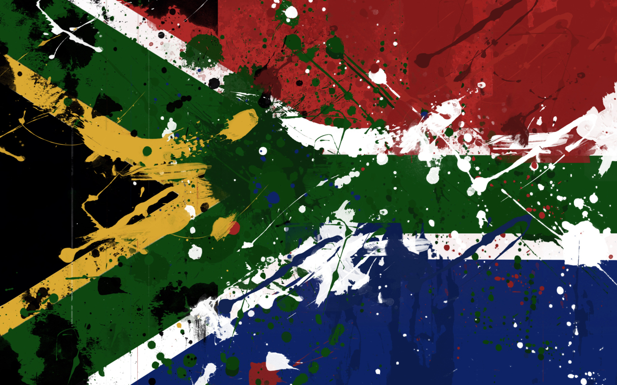 South African Flag Paints HD Wallpaper Happy