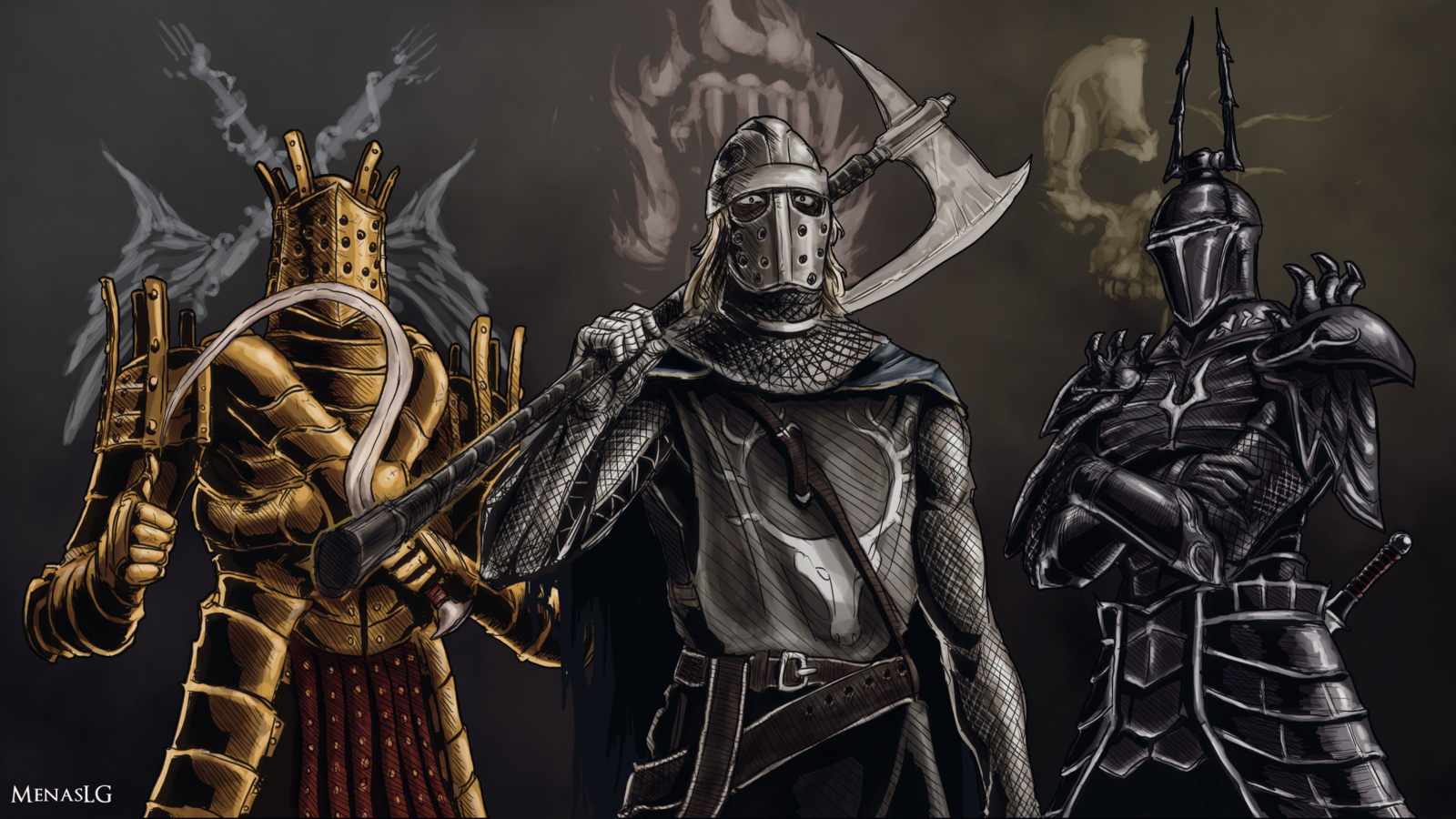 Dark Souls Demons Souls Vile Knights by MenasLG on
