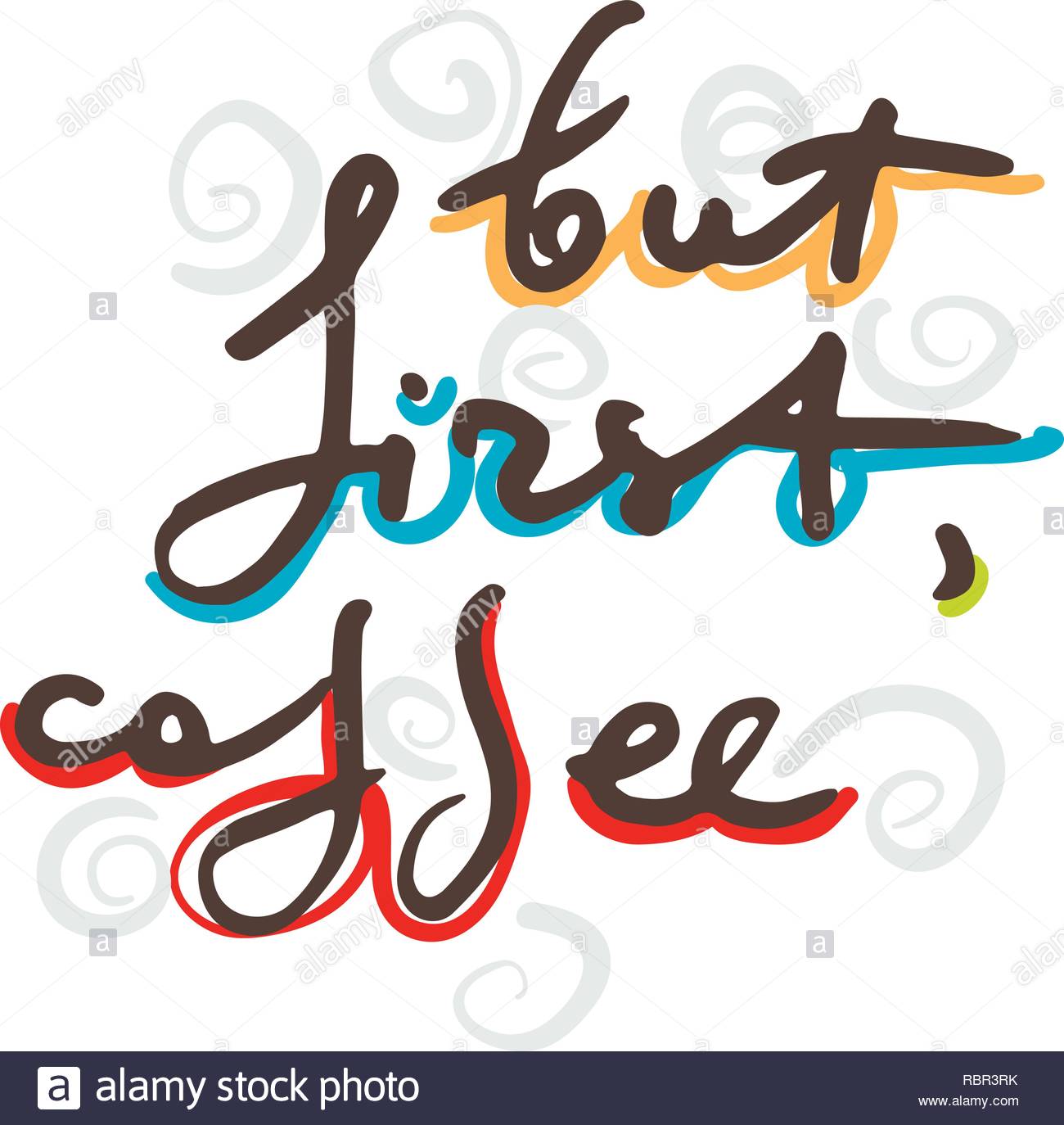 But First Coffee Creative Original Ink Script For Hipsters Girls