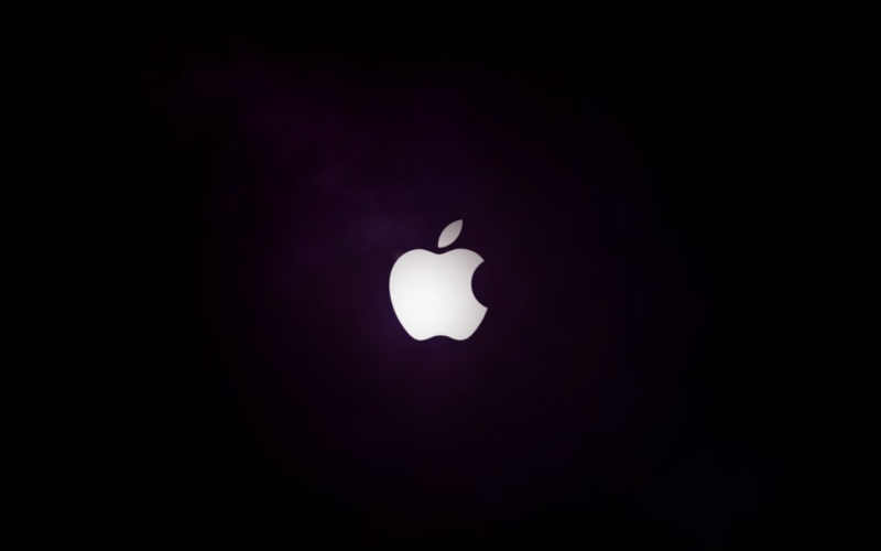 Black Purple Apple Mac